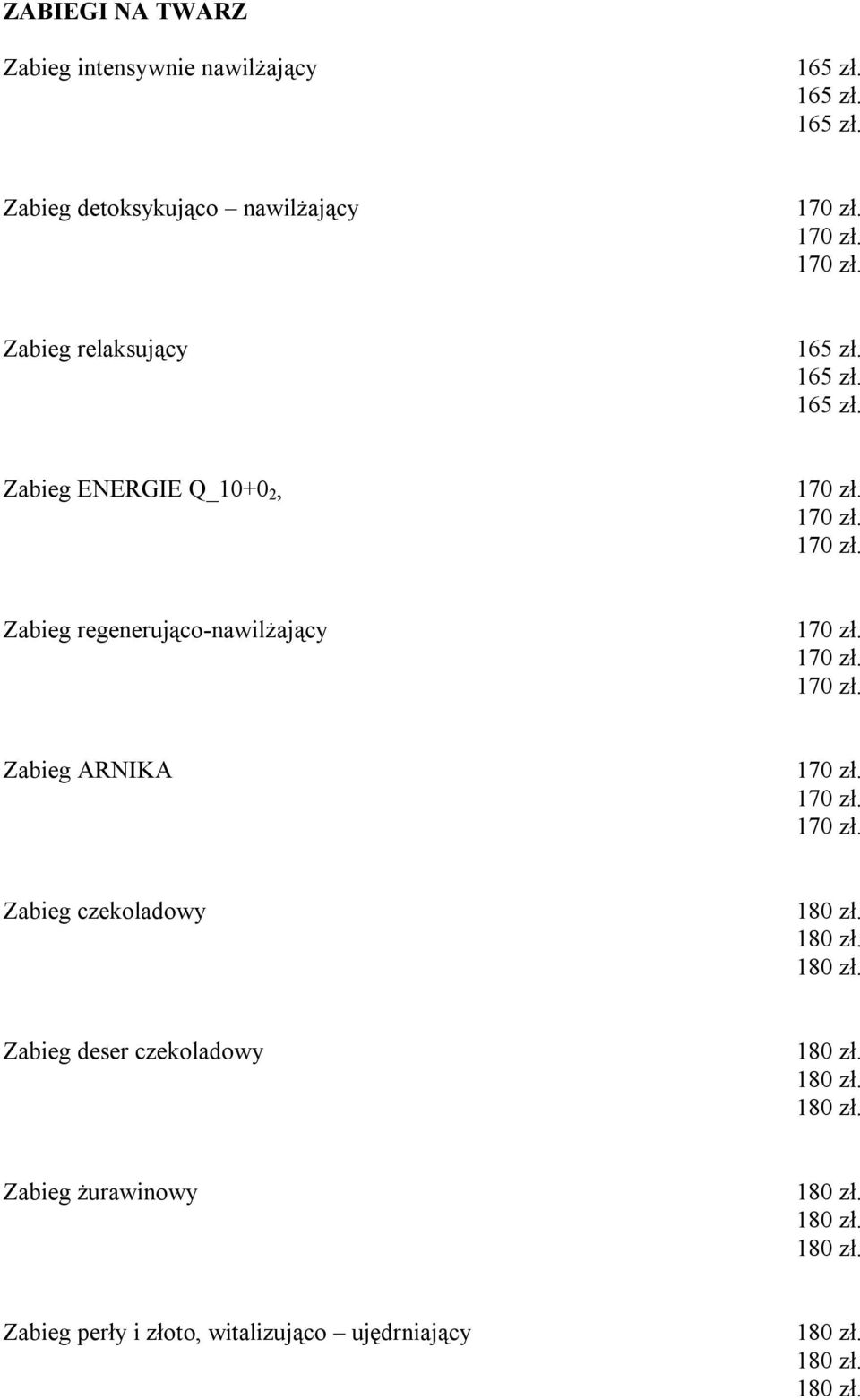 165 zł. 165 zł.