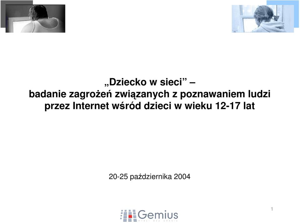 przez Internet wśród dzieci w