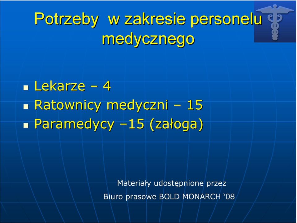 medyczni 15 Paramedycy 15 (załoga)