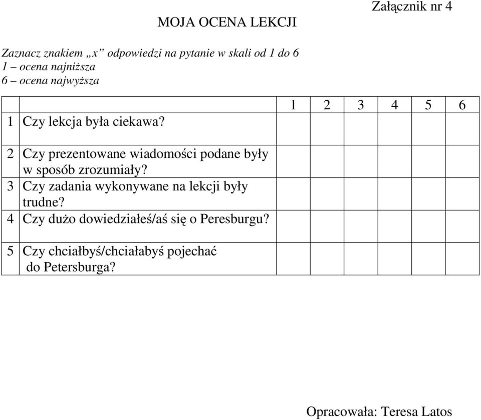 1 2 3 4 5 6 2 Czy prezentowane wiadomości podane były w sposób zrozumiały?