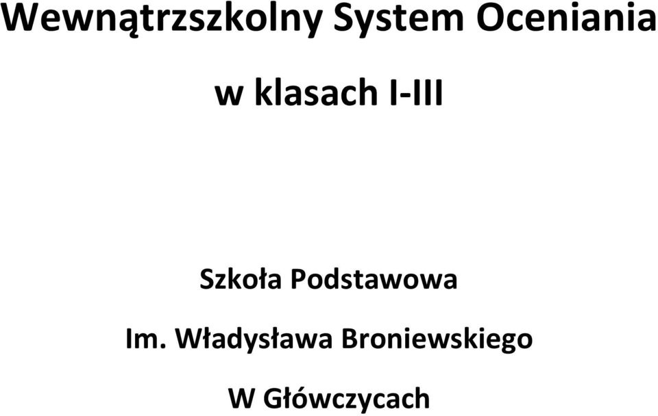 Szkoła Podstawowa Im.