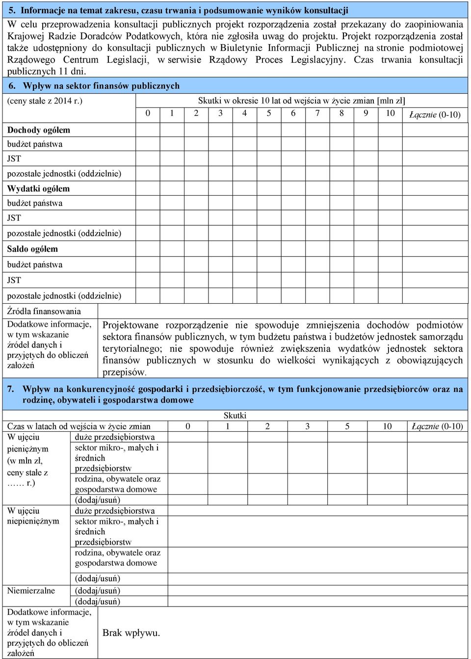 Projekt rozporządzenia został także udostępniony do konsultacji publicznych w Biuletynie Informacji Publicznej na stronie podmiotowej Rządowego Centrum Legislacji, w serwisie Rządowy Proces