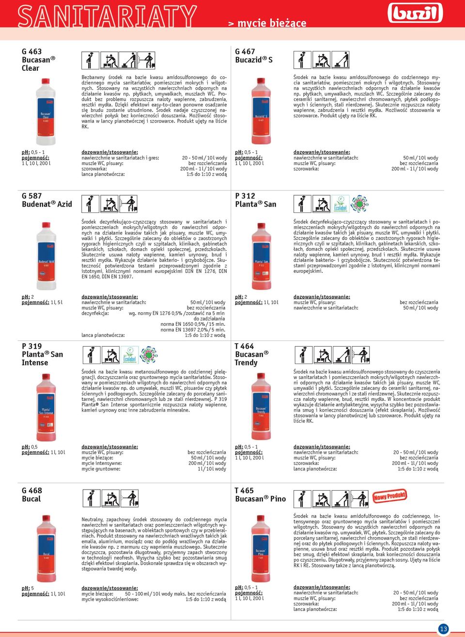 Dziêki efektowi easy-to-clean ponowne osadzanie siê brudu zostanie utrudnione. Œrodek nadaje czyszczonej nawierzchni po³ysk bez koniecznoœci dosuszania.