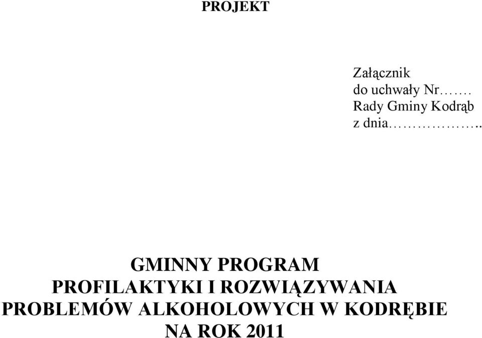 . GMINNY PROGRAM PROFILAKTYKI I