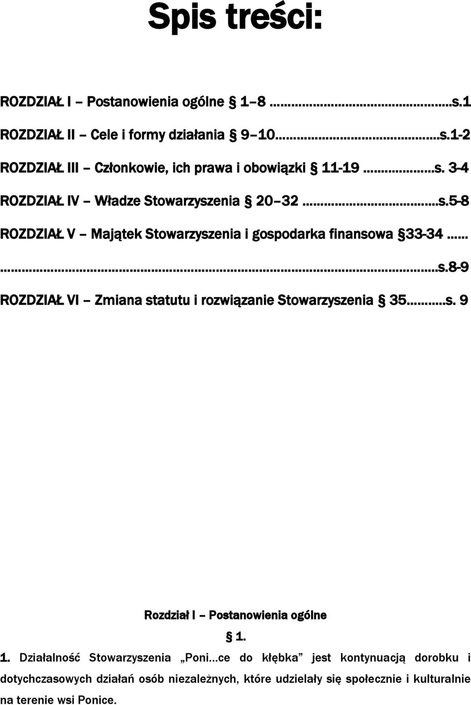 .s. 9 Rozdział I Postanowienia ogólne 1.