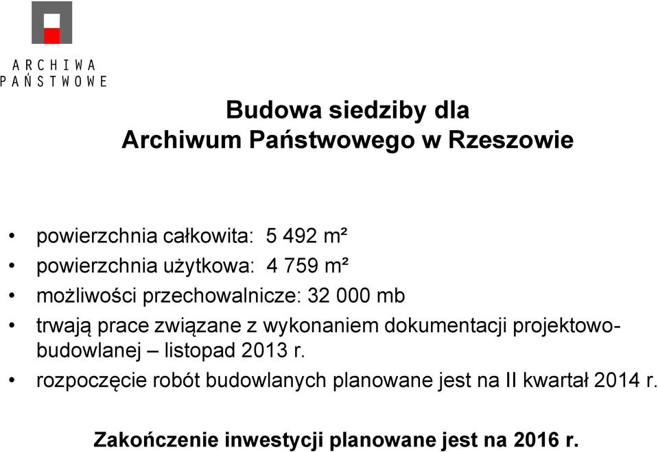 związane z wykonaniem dokumentacji projektowobudowlanej listopad 2013 r.