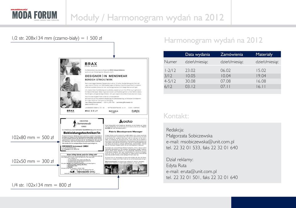 dzieƒ/miesiàc 1-2/12 23.02 06.02 15.02 3/12 10.05 10.04 19.04 4-5/12 30.08 07.08 16.08 6/12 03.12 07.11 16.