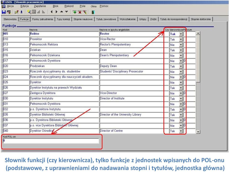 POL-onu (podstawowe, z uprawnieniami do