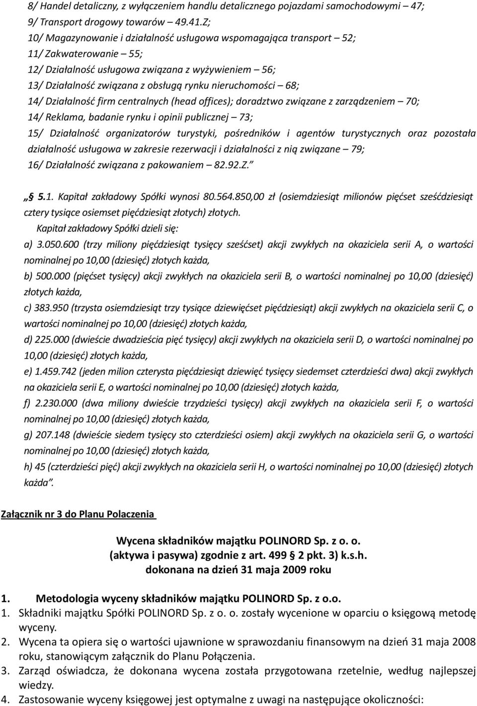 nieruchomości 68; 14/ Działalność firm centralnych (head offices); doradztwo związane z zarządzeniem 70; 14/ Reklama, badanie rynku i opinii publicznej 73; 15/ Działalność organizatorów turystyki,