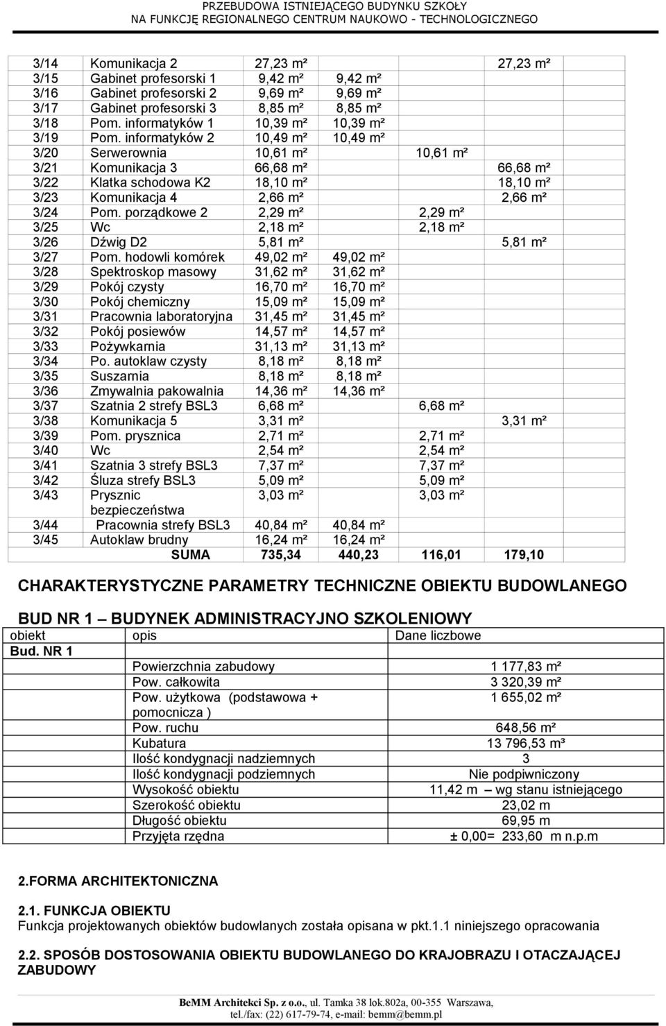 informatyków 2 10,49 m² 10,49 m² 3/20 Serwerownia 10,61 m² 10,61 m² 3/21 Komunikacja 3 66,68 m² 66,68 m² 3/22 Klatka schodowa K2 18,10 m² 18,10 m² 3/23 Komunikacja 4 2,66 m² 2,66 m² 3/24 Pom.