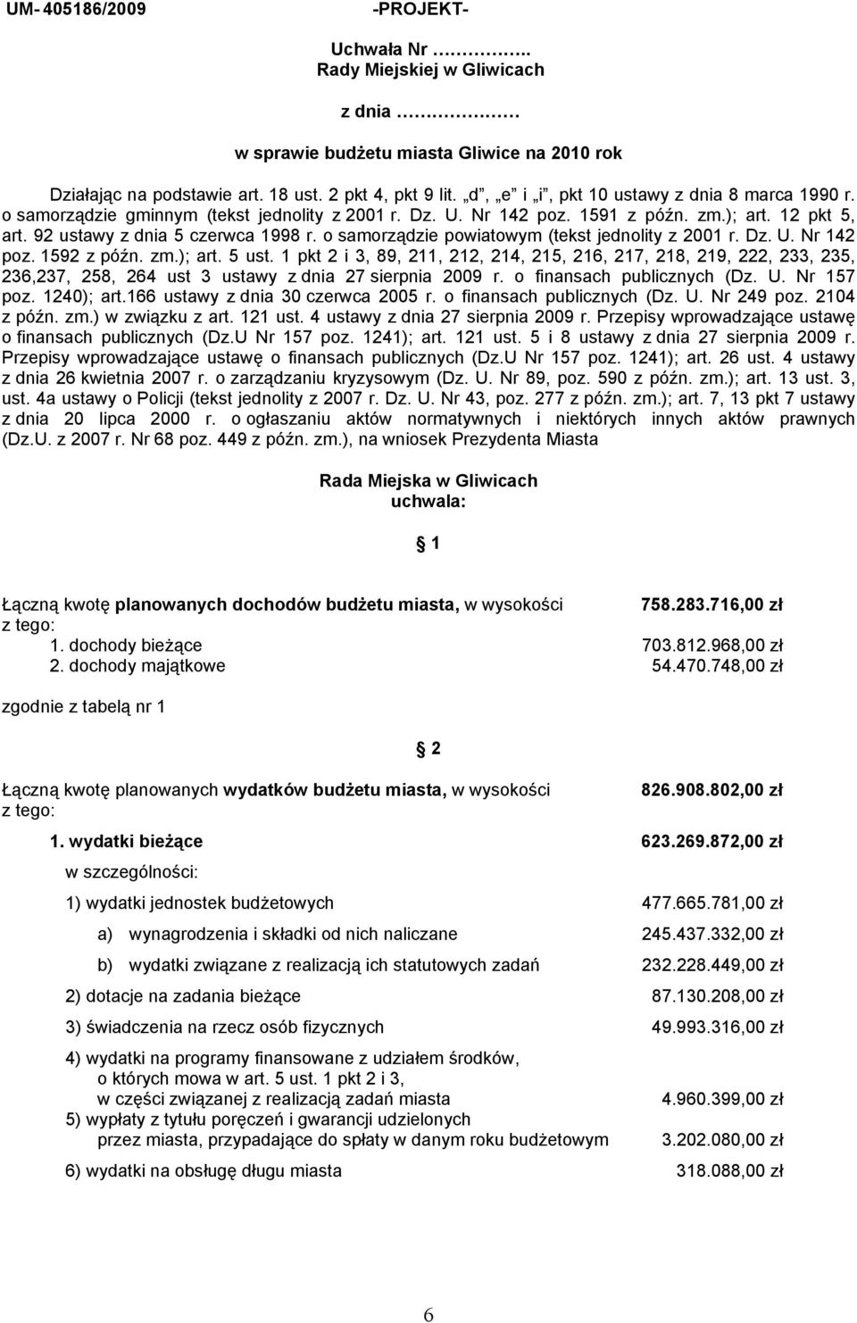 o samorządzie powiatowym (tekst jednolity z 2001 r. Dz. U. Nr 142 poz. 1592 z późn. zm.); art. 5 ust.