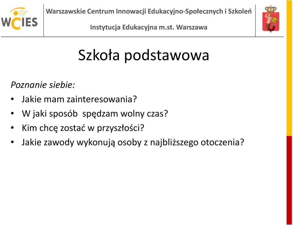 W jaki sposób spędzam wolny czas?