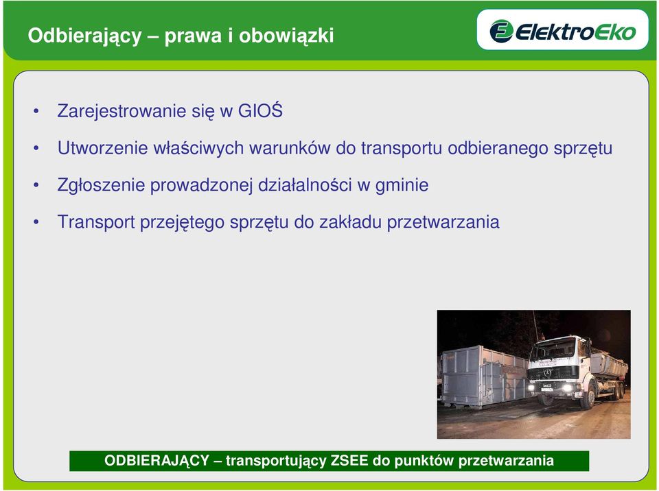 prowadzonej działalności w gminie Transport przejętego sprzętu do