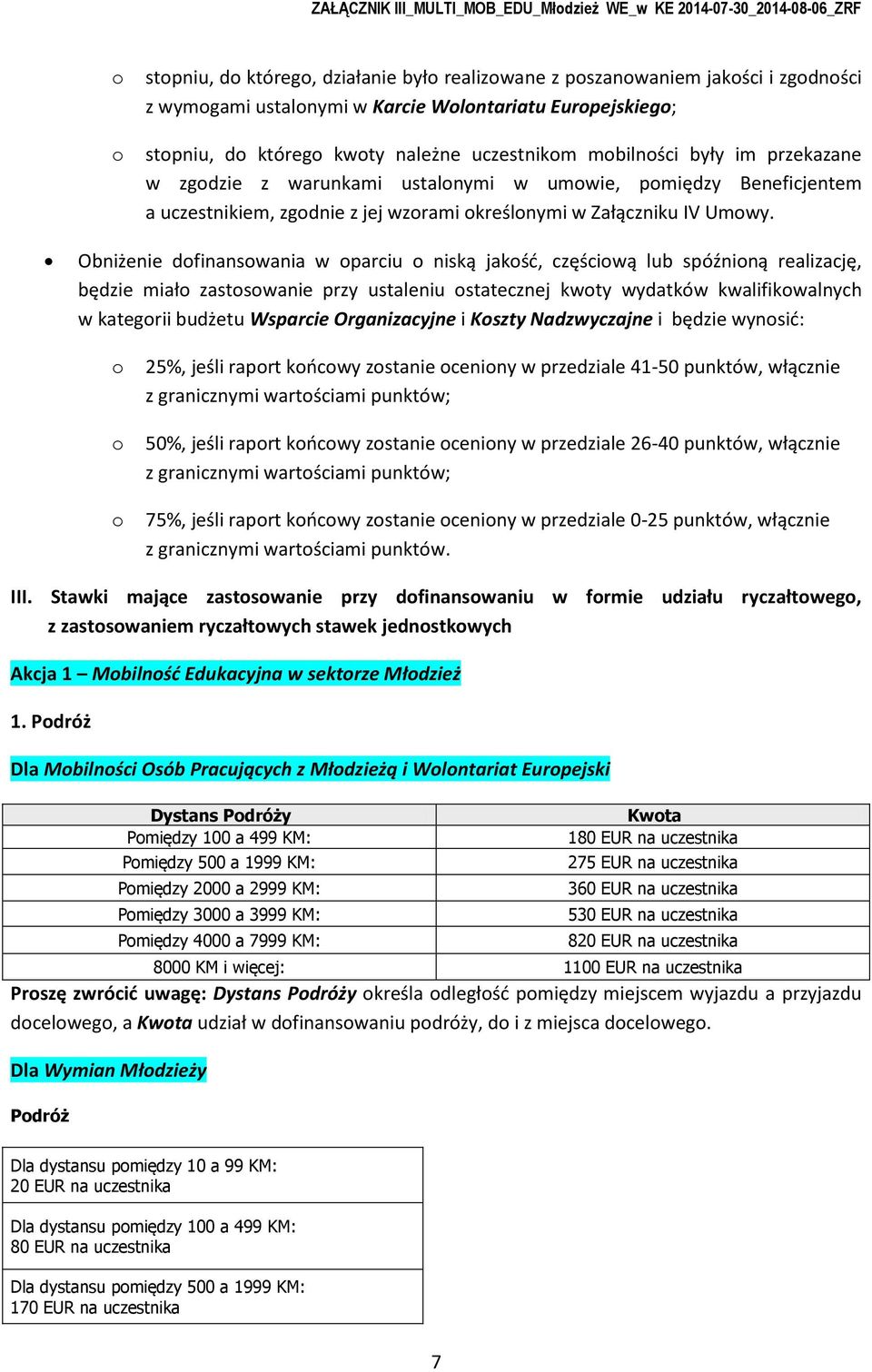 Obniżenie dfinanswania w parciu niską jakść, częściwą lub spóźniną realizację, będzie miał zastswanie przy ustaleniu statecznej kwty wydatków kwalifikwalnych w kategrii budżetu Wsparcie Organizacyjne