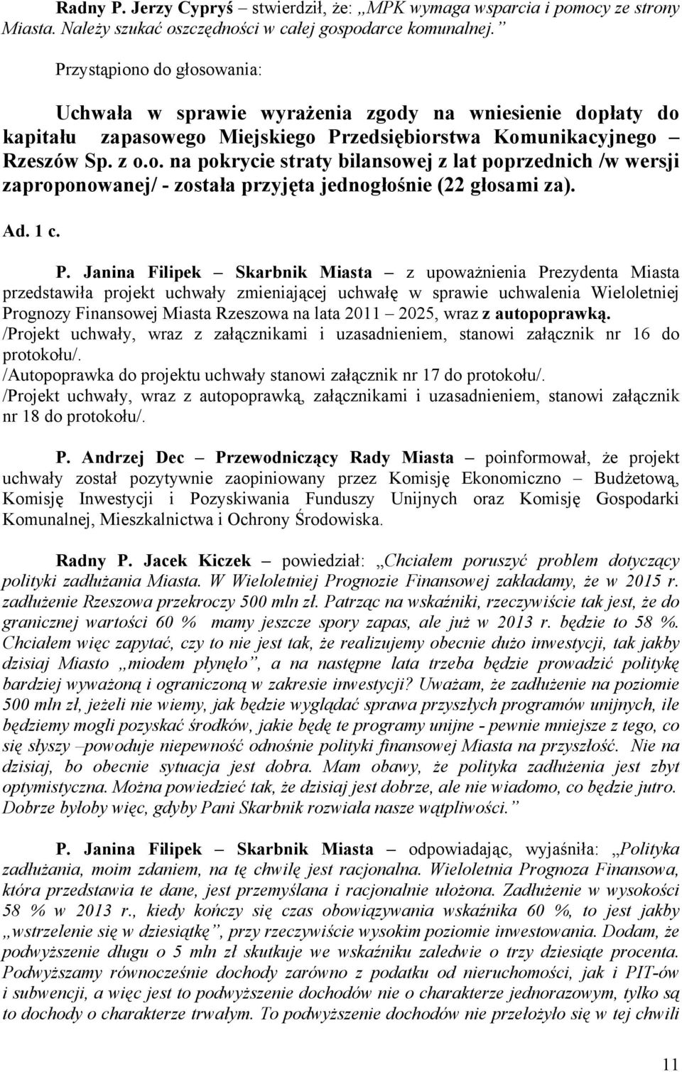 Ad. 1 c. P.