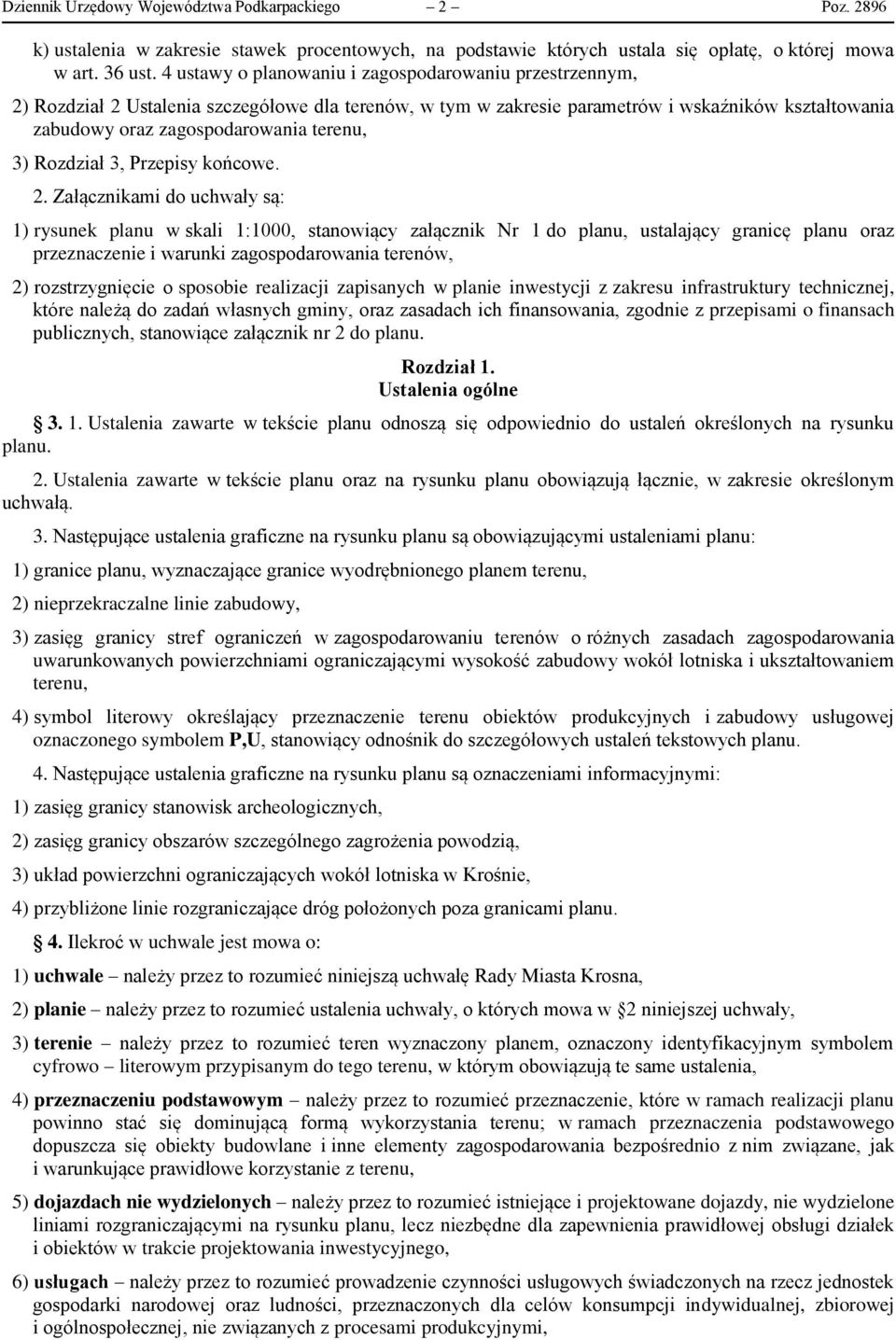 3) Rozdział 3, Przepisy końcowe. 2.