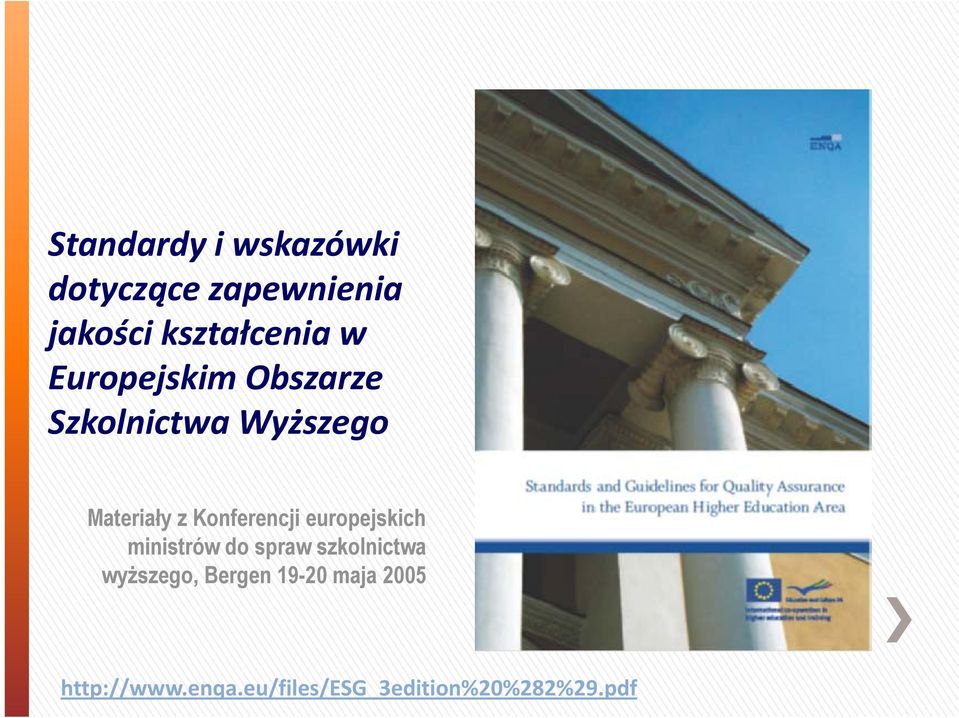 europejskich ministrów i do spraw szkolnictwa wyższego, Bergen