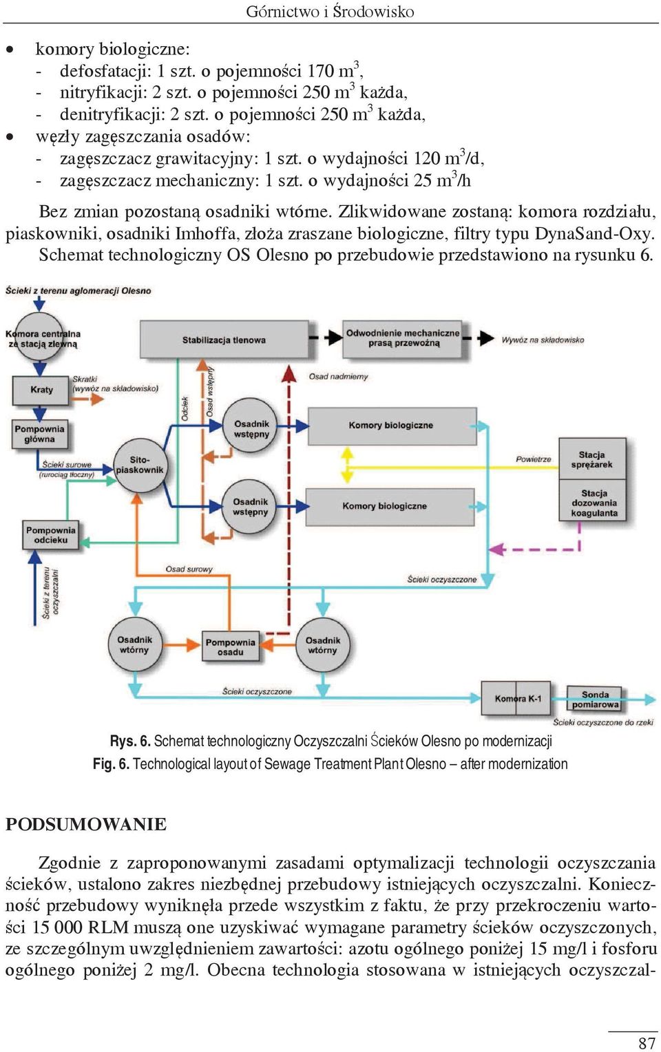 o wydajności 25 m 3 /h Bez zmian pozostaną osadniki wtórne. Zlikwidowane zostaną: komora rozdziału, piaskowniki, osadniki Imhoffa, złoża zraszane biologiczne, filtry typu DynaSand-Oxy.