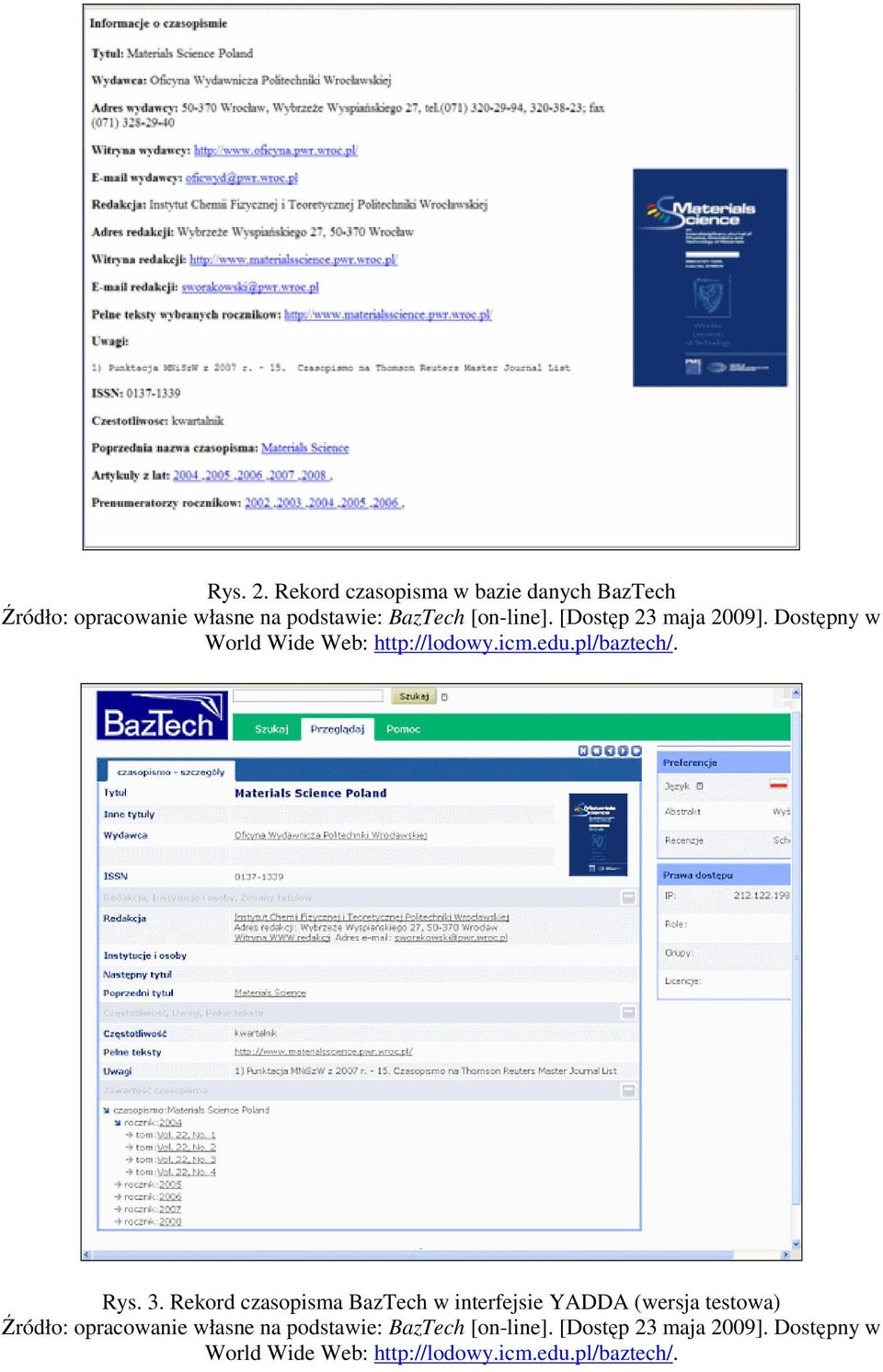 Web: http://lodowy.icm.edu.pl/baztech/. Rys. 3.