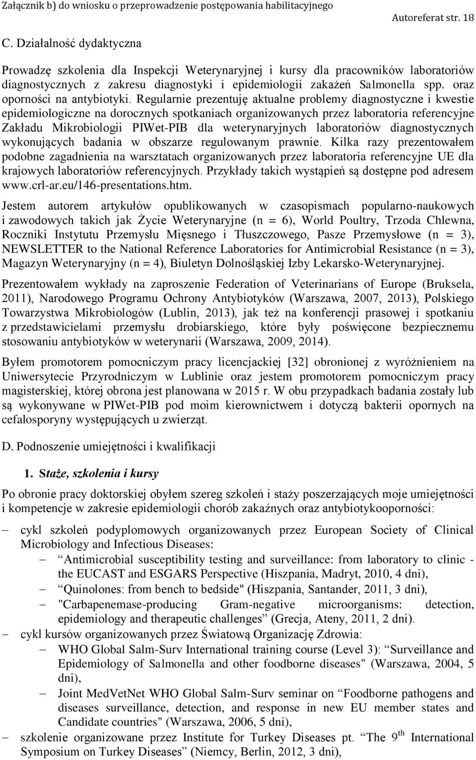 oraz oporności na antybiotyki.