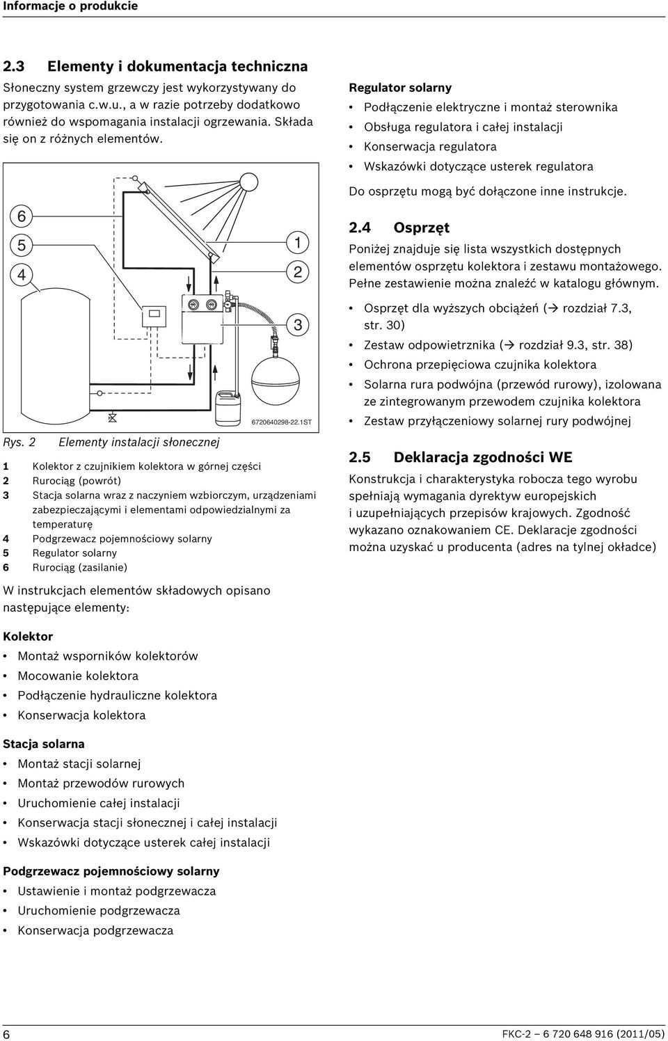 Regulator solarny Podłączenie elektryczne i montaż sterownika Obsługa regulatora i całej instalacji Konserwacja regulatora Wskazówki dotyczące usterek regulatora 6 5 4 Do osprzętu mogą być dołączone