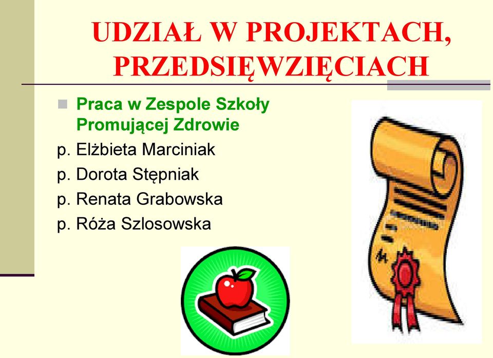 Zdrowie p. Elżbieta Marciniak p.