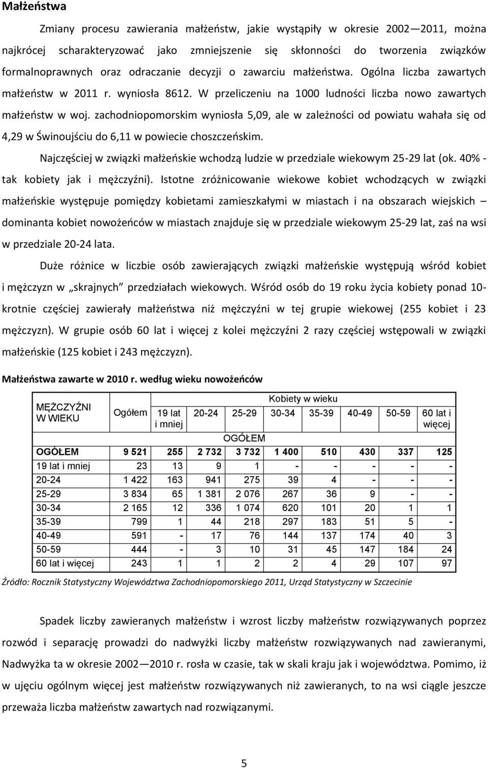 zachodniopomorskim wyniosła 5,09, ale w zależności od powiatu wahała się od 4,29 w Świnoujściu do 6,11 w powiecie choszczeńskim.