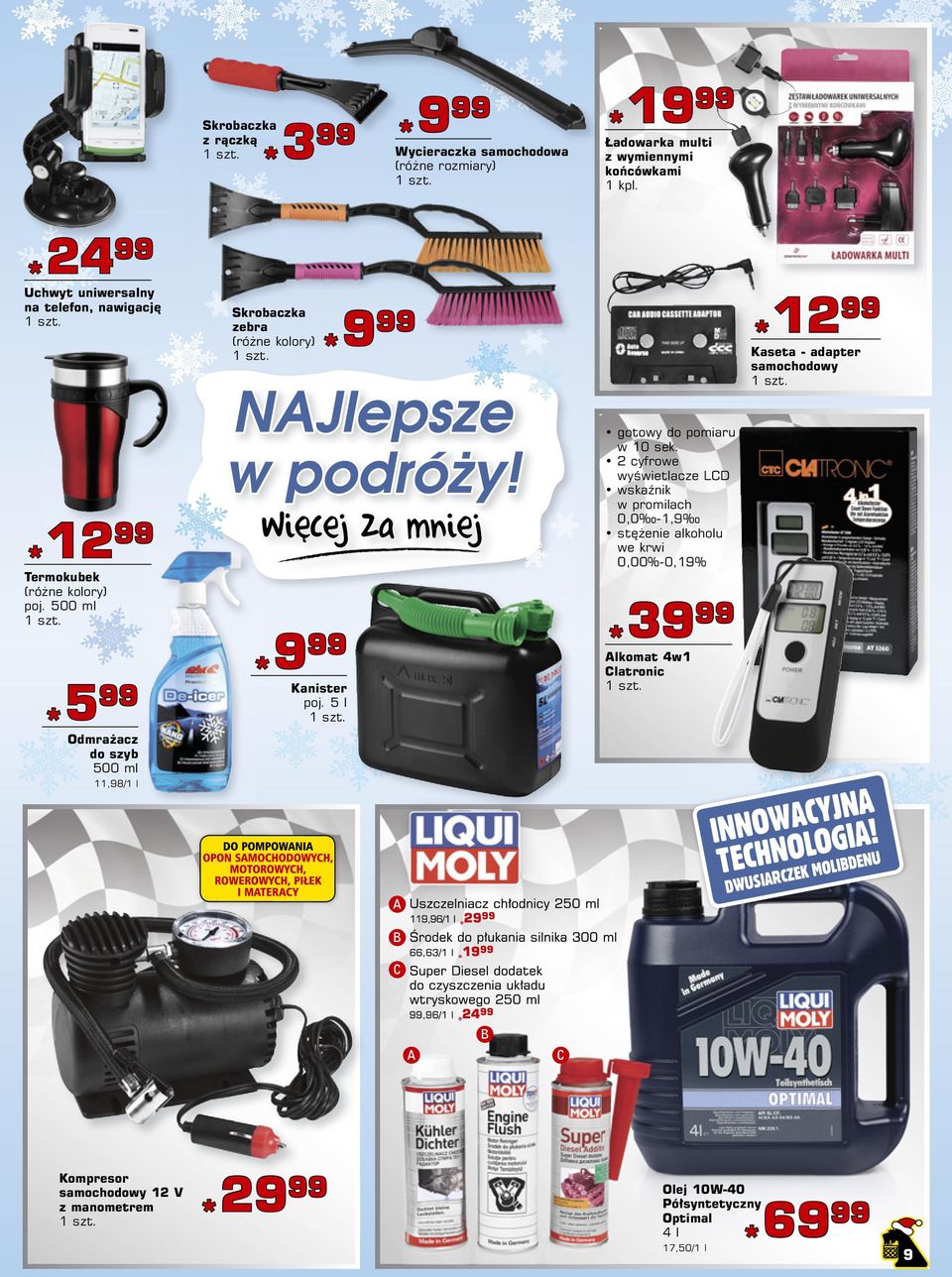 kolory) poj. 500 ml 5 Odmrażacz do szyb 500 ml 11,98/1 l 9 Kanister poj. 5 l gotowy do pomiaru w 10 sek.