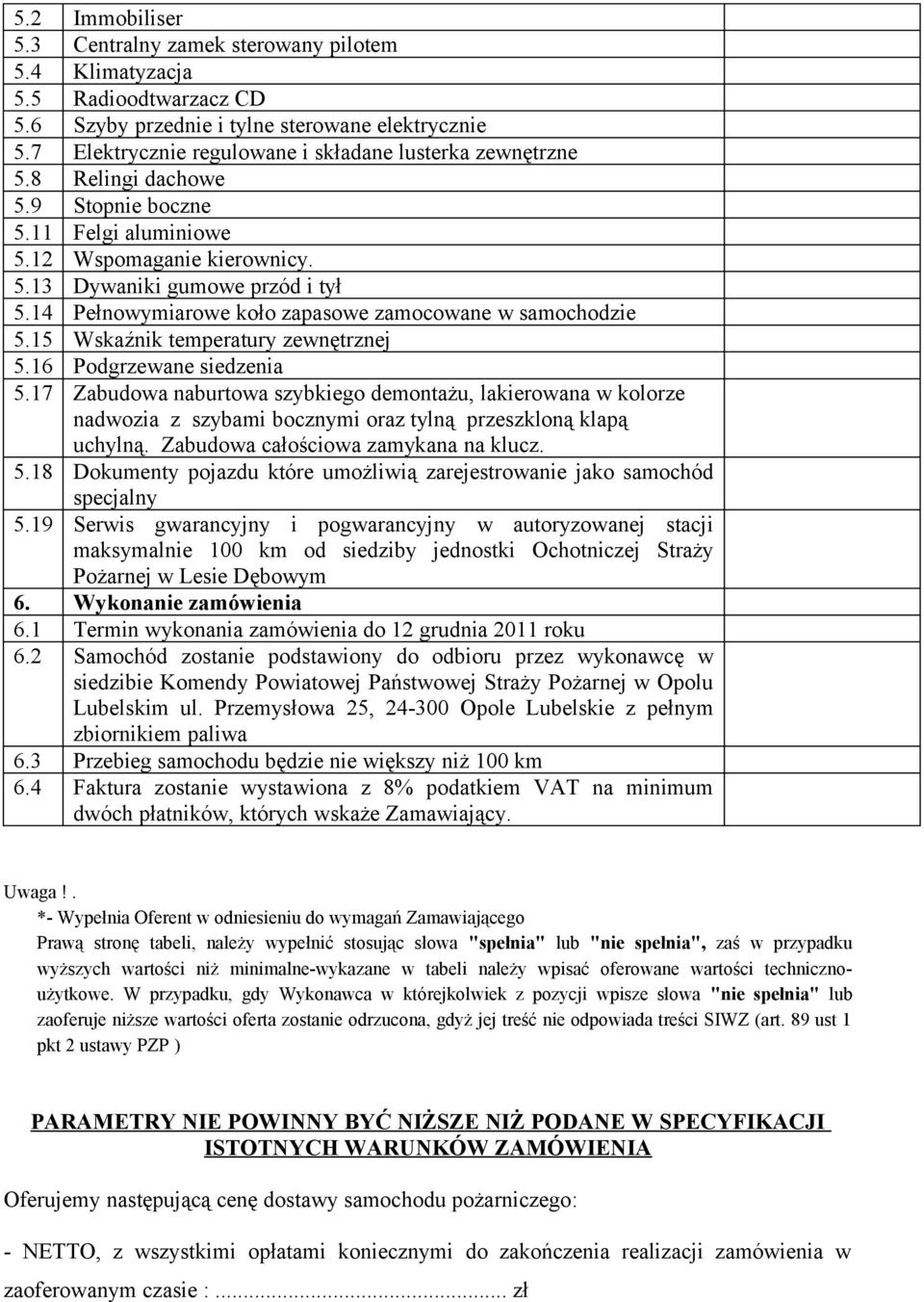 14 Pełnowymiarowe koło zapasowe zamocowane w samochodzie 5.15 Wskaźnik temperatury zewnętrznej 5.16 Podgrzewane siedzenia 5.