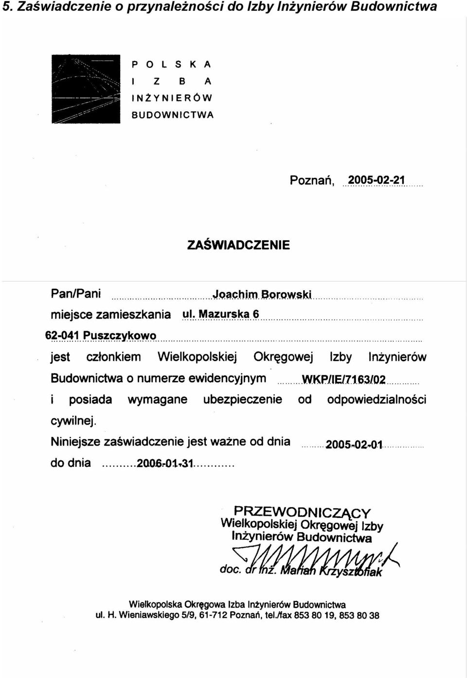 przynależności