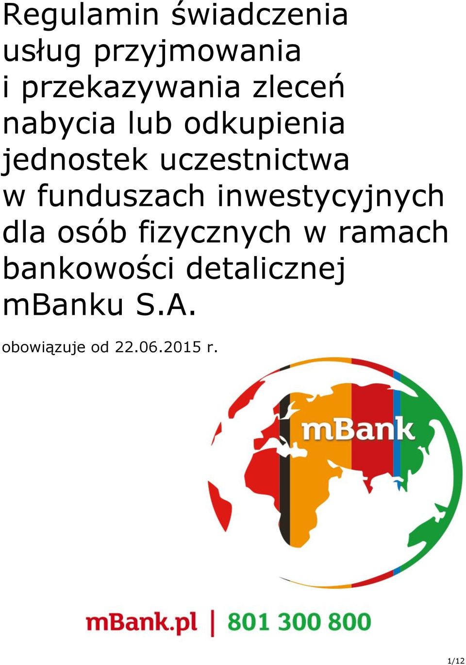 funduszach inwestycyjnych dla osób fizycznych w ramach