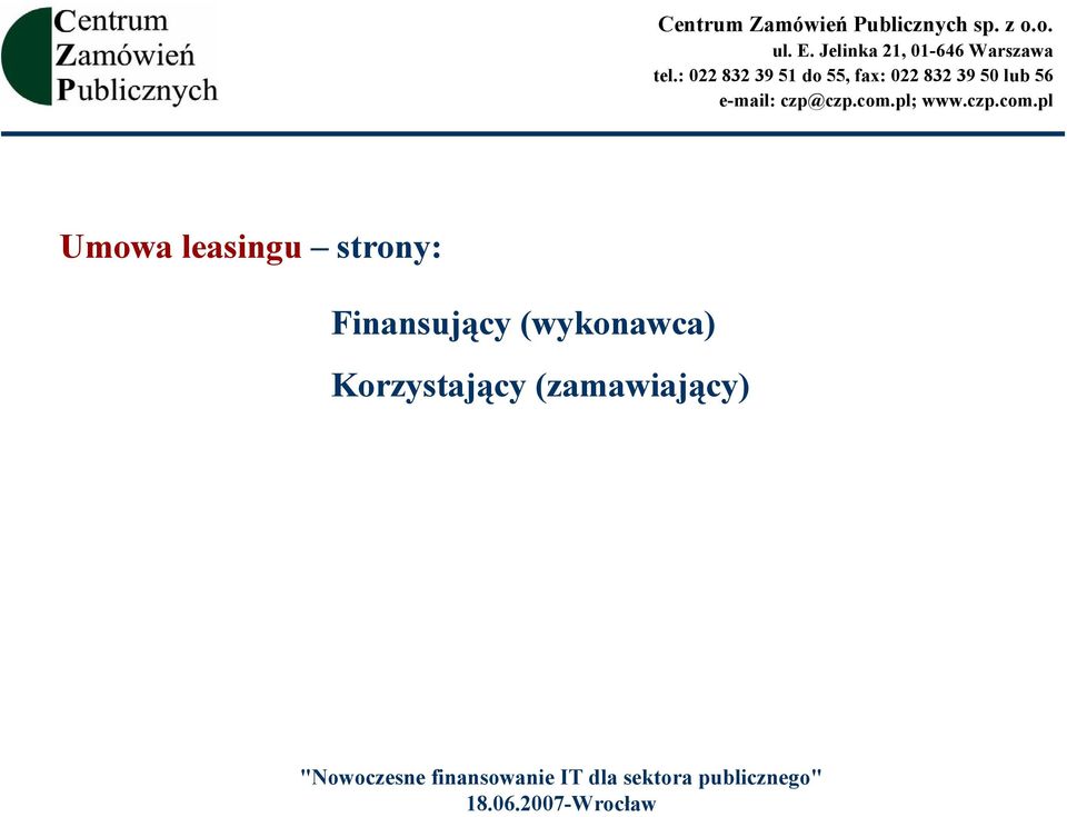 Finansujący