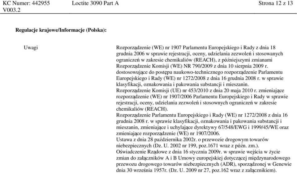 dostosowujące do postępu naukowo-technicznego rozporządzenie Parlamentu Europejskiego i Rady (WE) nr 1272/2008 z dnia 16 grudnia 2008 r.