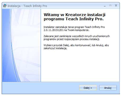 Instalacja oprogramowania Zainstaluj oprogramowanie z płyty dołączonej do tablicy lub ze strony