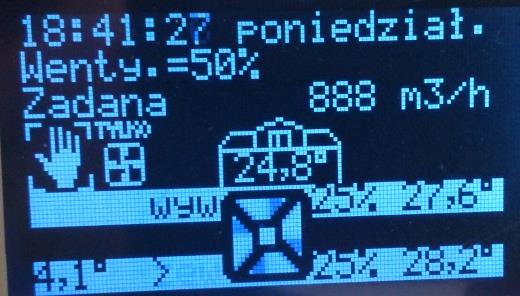 Tryb regulator Wydajność wentylatorów regulowana jest na podstawie pomiaru i wartości zadanej. Jest to klasyczny regulator PI działający z ujemnym sprzężeniem zwrotnym.