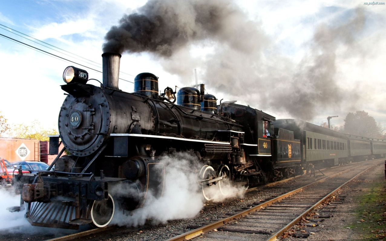 Zagadnienie 3: Porównanie opływu aerodynamicznego lokomotyw. 3.1 Model wejściowy Elementami badanymi są lokomotywy, jedna z nich to nowoczesna lokomotywa TGV, a druga to stara lokomotywa parowa z XIX wieku.