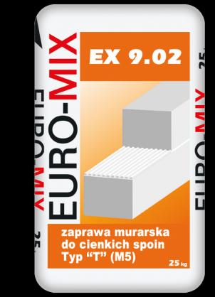 NAZWA HANDLOWA: EX 5.05 PRODUKT: Zaprawa tynkarska maszynowa CSIII wew./ zewn. o średnicy ziaren do 0,5 mm.