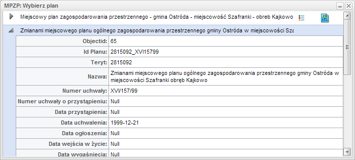 S t r o n a 9 VI. OBSŁUGA RYSUNKU PLANU I LEGENDY Narzędzie Legenda i Rysunek planu służy do obsługi rysunku planu oraz wyświetlenia legendy. Scenariusz obsługi legendy i rysunku planu 1.