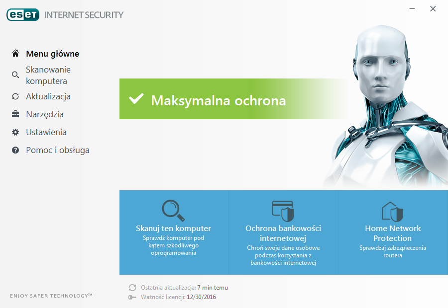 systematycznie aktualizowany w celu zapewnienia maksymalnego stopnia ochrony przed najnowszymi zagrożeniami.