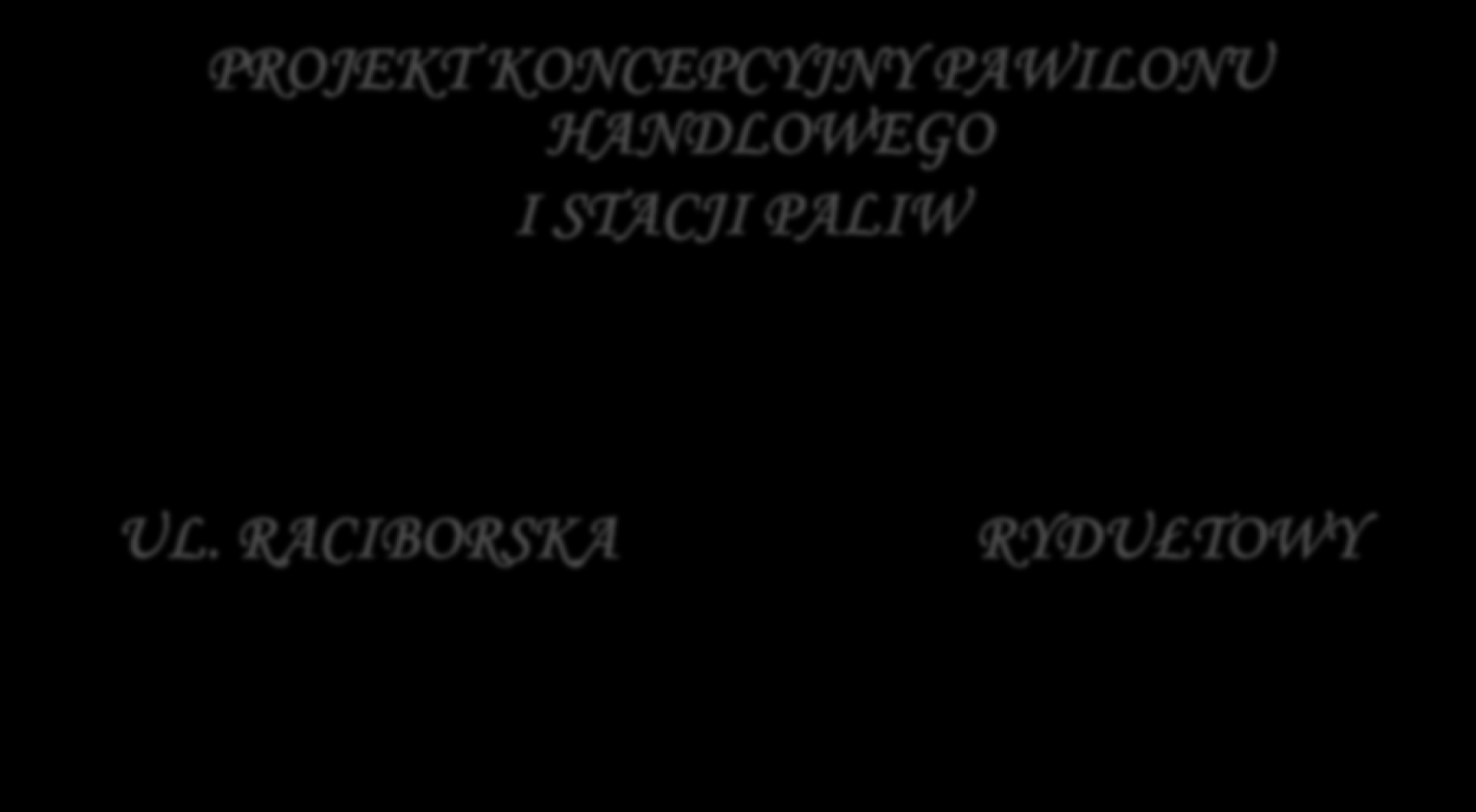 PROJEKT KONCEPCYJNY PAWILONU HANDLOWEGO