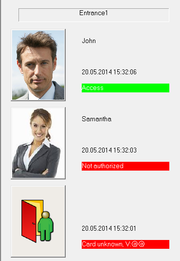 Access PE - LogViewer Zarządzanie personelem pl 69 Wyświetlanych jest wyłącznie 5 ostatnich komunikatów i/lub rejestracji.