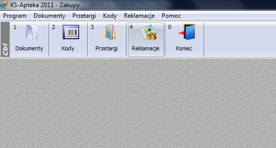 Następnie należy wybrać z menu opcje Reklamacje lub nacisnąć kombinacje