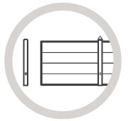 Ri-Co próba działania - krańcówki Jeżeli krańcówki zostały podłączone prawidłowo i sterownik uruchamia bramę, ikona bramy przesuwnej powinna się zmieniać w zależności od stanu.