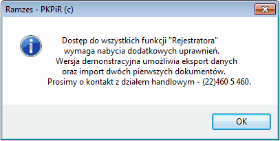 1 5 Aplikacja Ramzes Rejestrator stworzony zostal z mysla o umozliwieniu rejestracji dokumentów poza programami ksiegowymi: Ramzes Ksiegi Handlowe Ramzes PKPiR Ramzes - Ryczalt Korzystanie z