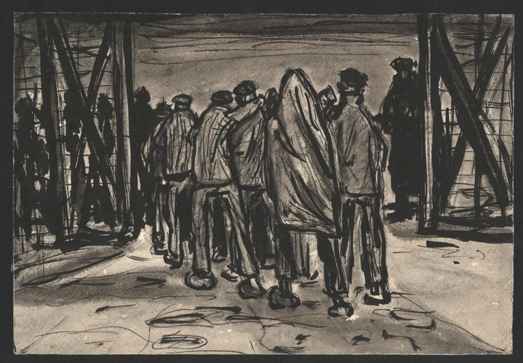 chyląca się ku upadkowi III Rzesza Niemiecka ciągnęła za sobą więźniów obozu koncentracyjnego