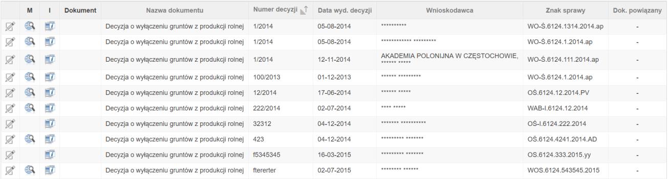 Umożliwia automatyczne określenie powierzchni poszczególnych rodzajów wyłączanych gruntów na podstawie wprowadzonych na mapie obszarów wyłączenia i związanych z nimi danych EGiB.