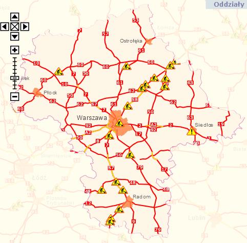 µg/m 3 ] na automatycznych stacjach WIOŚ w