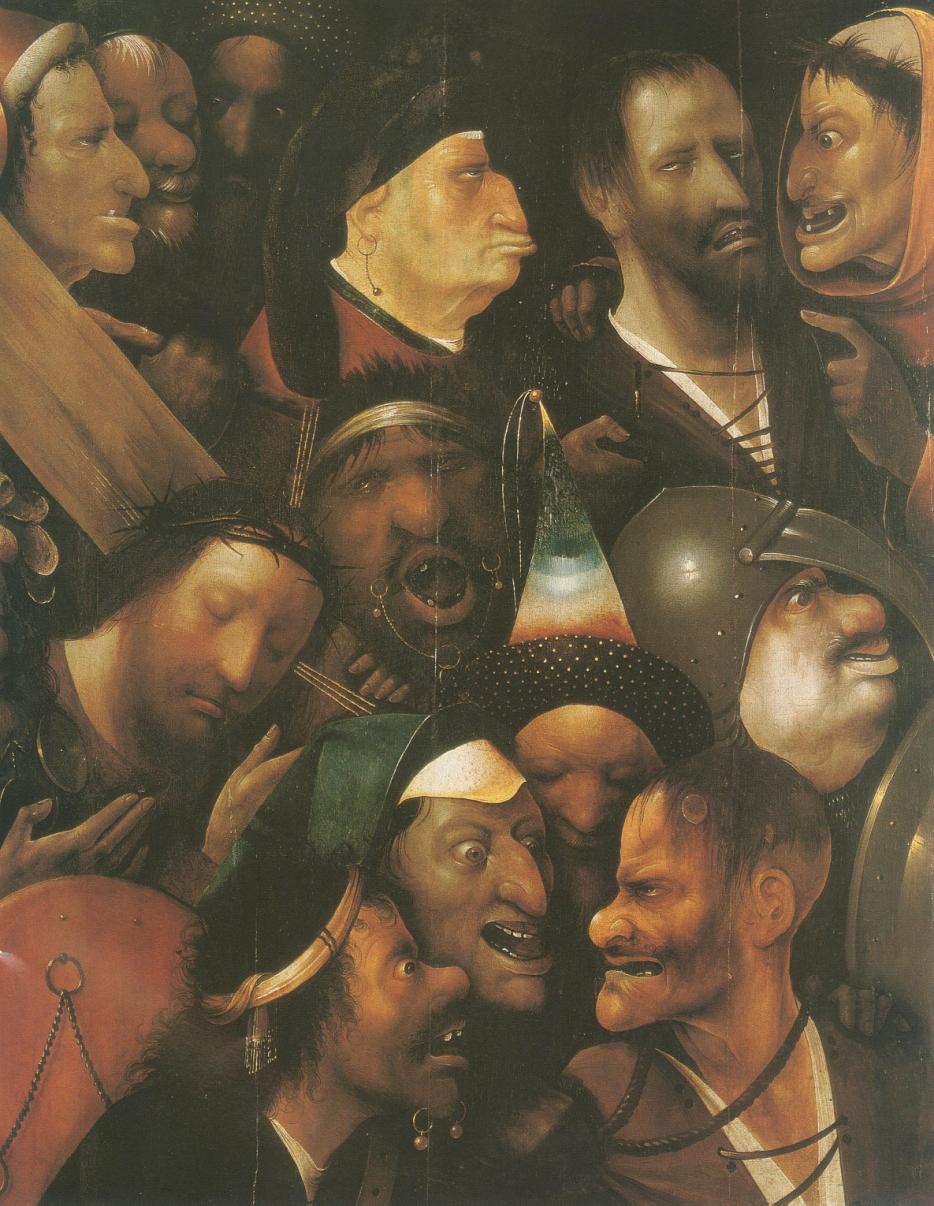 Hieronim Bosch: Niesienie Krzyża fragment (1515-1516) Przyjąłeś to, co boli najbardziej -