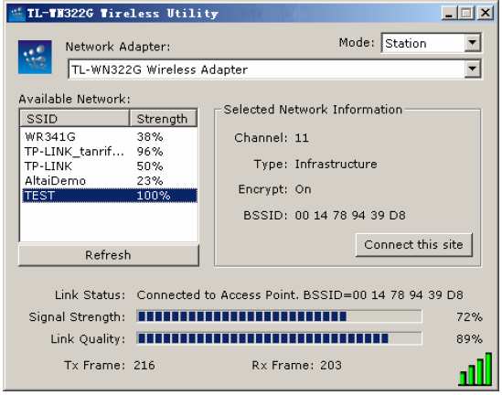 Rys. 1 5.2 Tryb pracy: Access Point Rysunek 2 przedstawia główne okno konfiguracji urządzenia pracującego w trybie Access point.