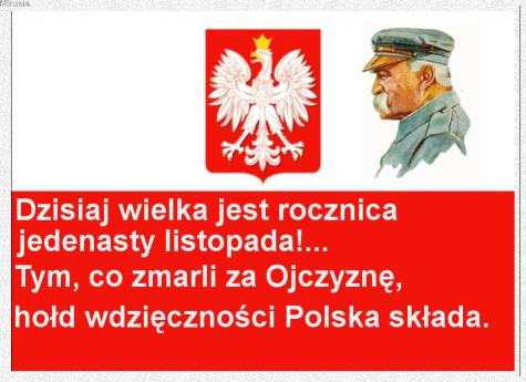 Święto Odzyskania Niepodległości Z życia szkoły W dn. 7.11.2014r. uczniowie naszej szkoły uczestniczyli w uroczystości poświęconej 96 rocznicy odzyskania niepodległości przez Polskę.